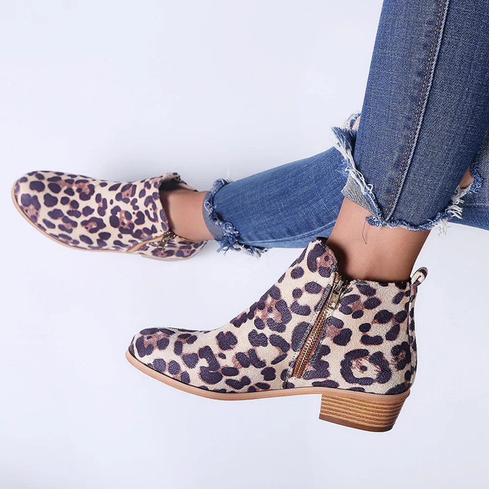 

winter shoes Women Ankle Short Booties Knight Ladies Suede Martin Boots Shoes Zipper boots women shoes botas mujer tenis #P12