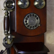 Модный Античный Телефон/Винтажный качественный настенный вращающийся диск с классическим металлическим циферблатом