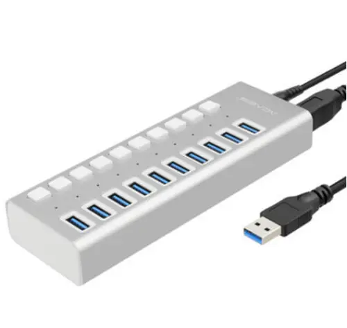

Acasis 10-port USB 3.0 Splitter With Power Supply Multi-interface Expansion HUB