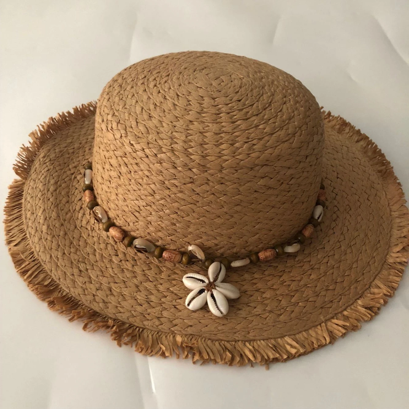 Khaki Jewelry Модные однотонные винтажные Элегантные ювелирные аксессуары соломенные шляпы от солнца для женщин и девушек, летние пляжные шляпы в стиле джаз федоры - Цвет: Khaki Jewelry