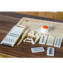 Кухонные многофункциональные 12 шт. столовые приборы очищенные ломтики огурец картофель резка шелк Измельчить чеснок спиральный резак 24,5 см x 8,5 см