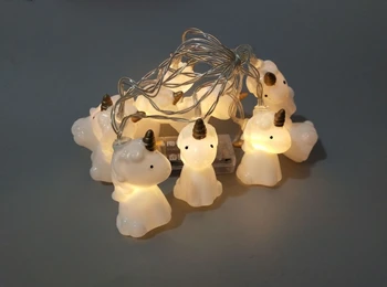 

[Seven Neon]Battery power 1.5M 10leds Unicorn shape child room/garden/Christmas/decoration/holiday led string light