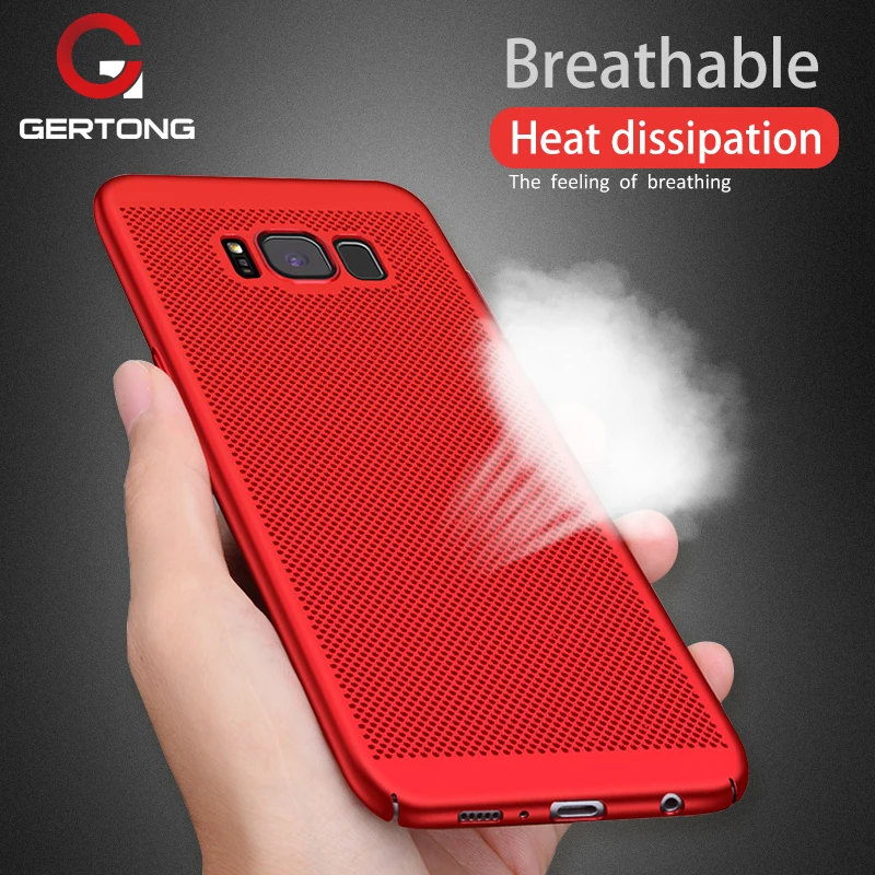 

GerTong Hard PC Case For Samsung Galaxy A3 A5 A7 2017 J5 J1 2016 S8 Plus S7 S6 Edge J7 Plus C8 C7 2017 Heat Dissipation Cover