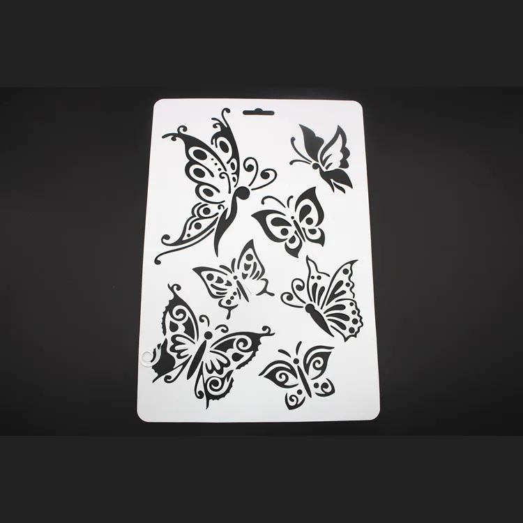 

Butterflies A4 Craft Layering Stencils Walls Painting Scrapbooking Stamping Embossing Album Decorative Paper Card Template