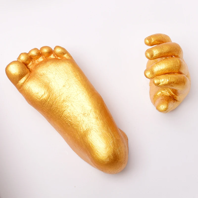 3D Handmade Gouache painting Hand Foot Casting Kit Clone Powder diy Handprints Model Powder Gifts Mold Home Decoration