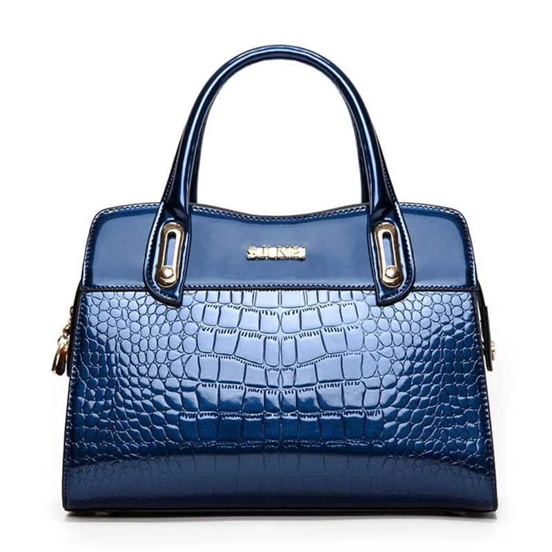 

Mcneely Women Alligator Pattern Handbags Women Brand Leather Large Boston Bags Shoulder Bags Designer Lady Bag Bolsas femininas