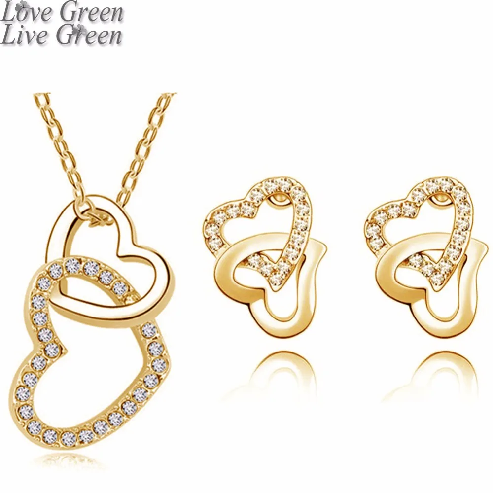 Женский ювелирный комплект из колье и серёг с кристаллами|necklace cabochon|jewelry tree for