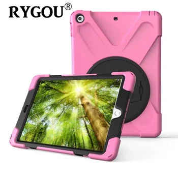 

RYGOU For New iPad 2018 Case 9.7 inch Dual Layer Heavy Duty Fullbody Rugged Protective Cover for iPad 9.7 2017 model A1822 A1823