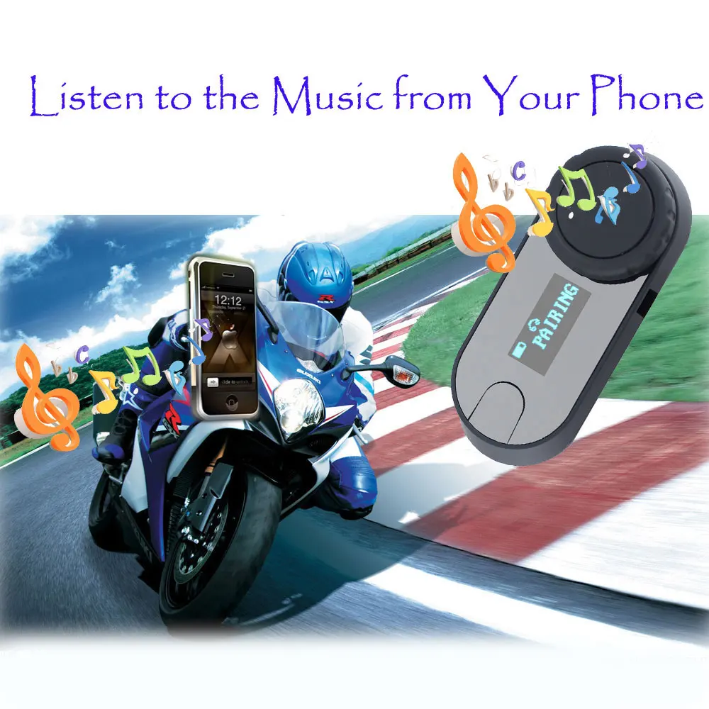 Отправка из России FM + ЖК экран! TCOM SC HiFi Bluetooth мотоциклетный шлем Intercomunicador Motocicleta