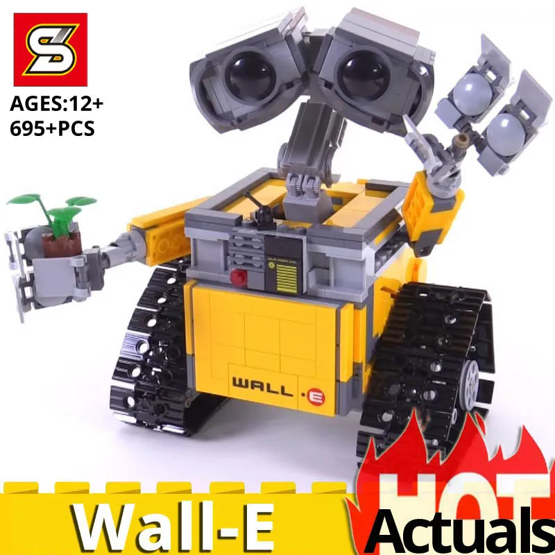 

695PCS building blocks Bricks movie series WALL-E Robot compatible goING Ideas 21303 set toys for children birthday gift Kids