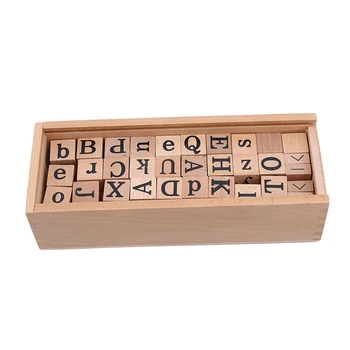 

Montessori Educational Wooden Toy For Children Sensory Professional Teaching Aids English Alphabet Cognition Baby Toy
