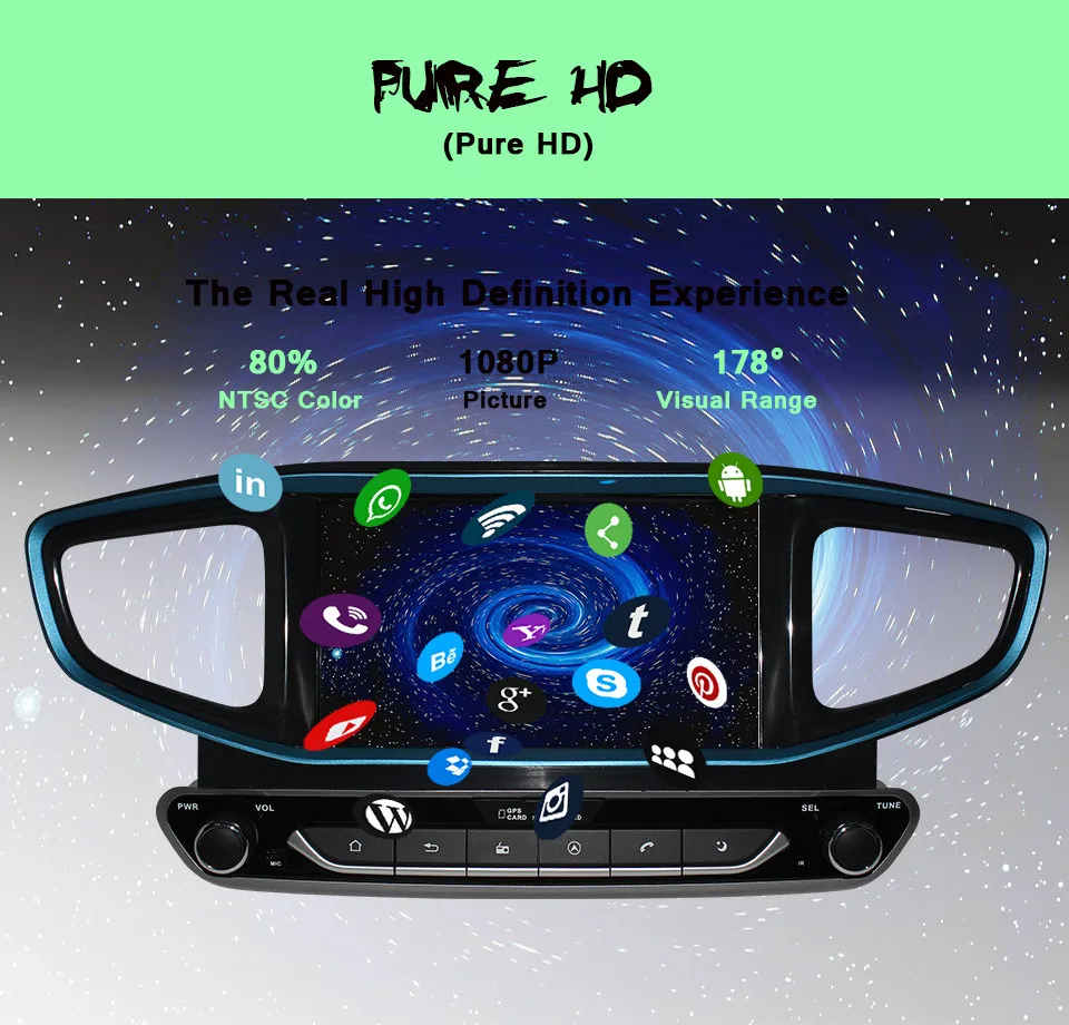 Cheap Android 9.0 AUDIO Video Car GPS Navigation DVD Player GPS Navigation For HYUNDAI Ioniq/Ioniq Hybrid 2016-2020 Car Stereo Radio 4