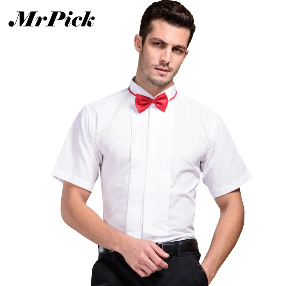 men's short sleeve dress shirts with tie
