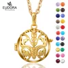 Eudora Angel Caller Bola Butterfly Pendant Gold Color Cage Locket with Mix Color Harmony Ball Ringing Chime Pendant For Women 1