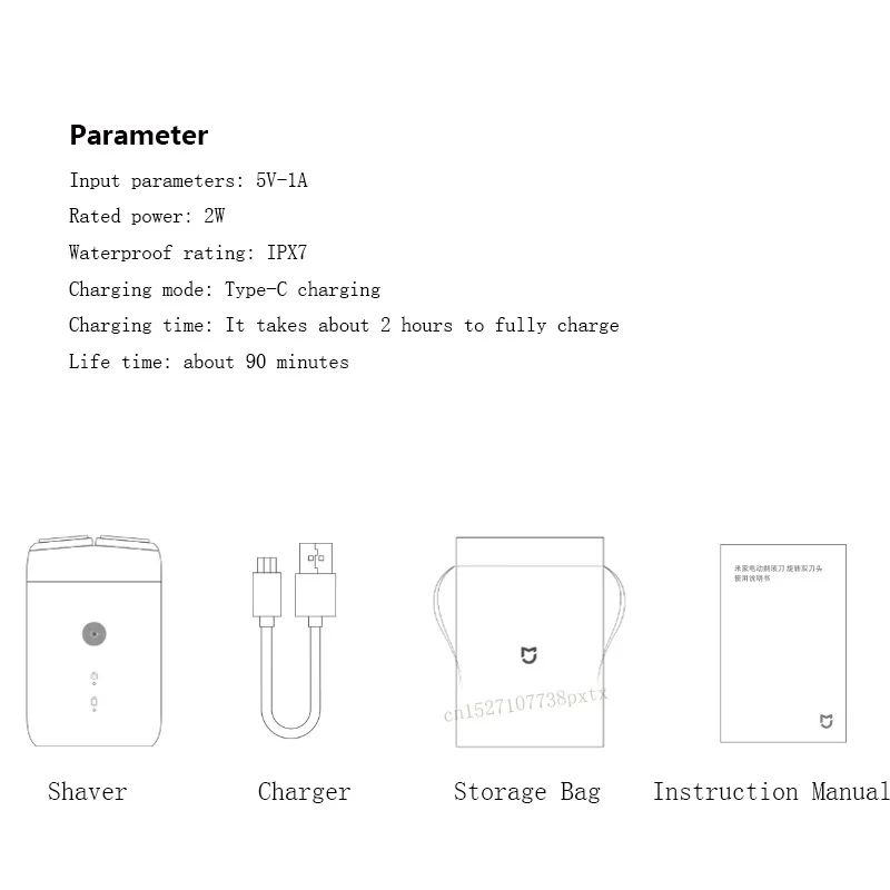 New Xiaomi Mijia Electric Shaver 2 Floating Head Portable Waterproof Razor Shavers USB Rechargeable Shaver