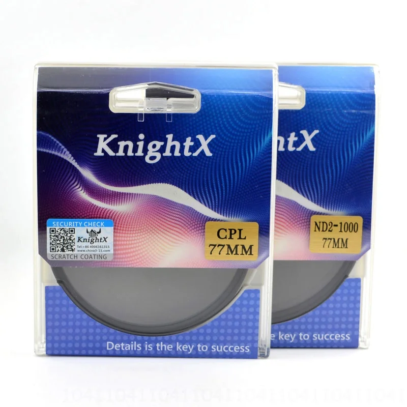 KnightX UV CPL ND2-ND1000 ND поляризатор переменный 49 52 55 58 62 67 72 77 мм фильтр объектива камеры для canon eos sony nikon 700d d600 - Цвет: CPL ND2-ND1000