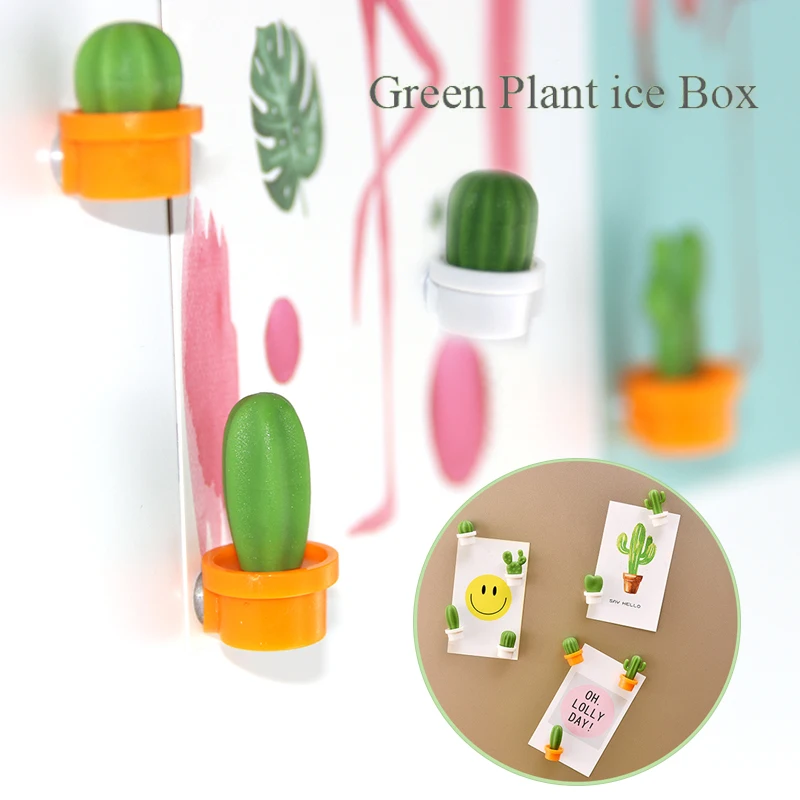 

ABS Fridge Magnet Sticker Cactus Magnet Ornaments Creative Household Useful Trinkets Refrigerator Sticker Fashion Home Decor