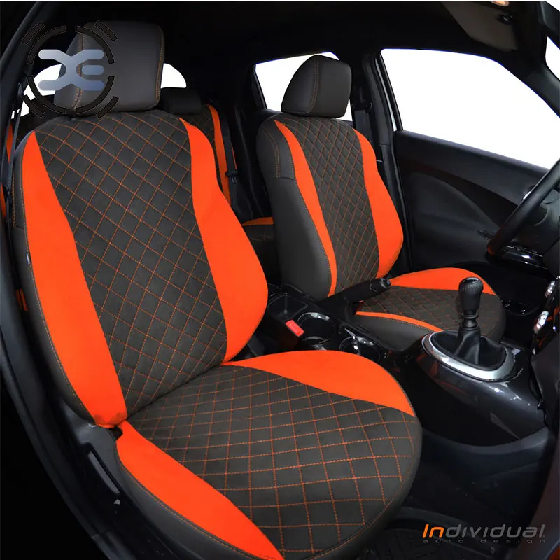 

2 Seats Front Cloth Art Seat Cover Universal Fit Most Car Protects Seats From Wear Automobiles Interior Accessories T140