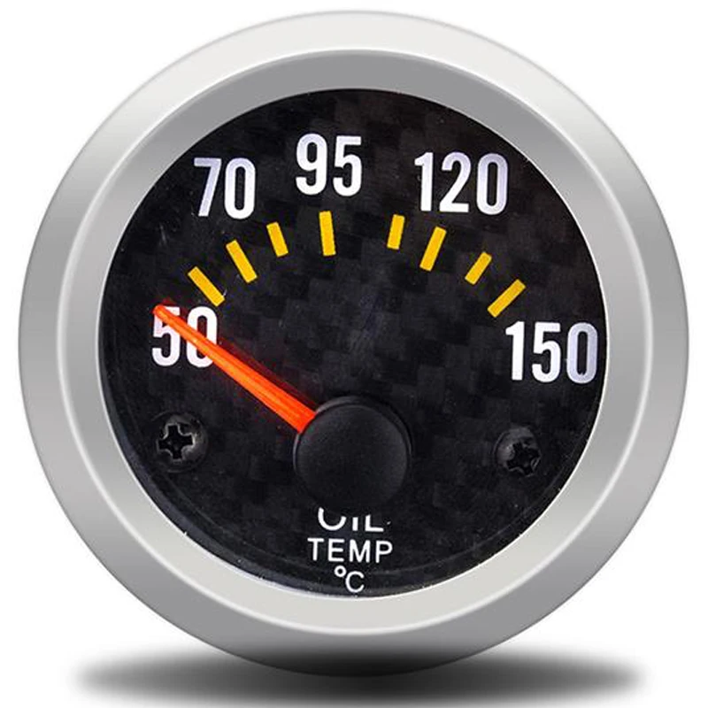 Oil Temp Gauge Манометр буст бар psi/вакуум/Температура воды/Температура масла/давление масла/вольтметр/тахометр об/мин Автомобильный манометр+ манометр держатель tacometro цифровой - Color: Oil Temp Gauge