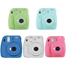 Оригинальная камера моментальной печати Fuji Fujifilm Instax Mini 9, компактная Обычная фотокамера для фотосъемки, подарочная бумага