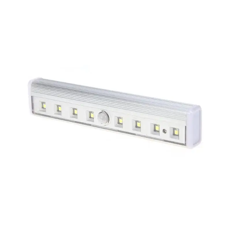 Cordless 8 LED Under Cabinet Light PIR Motion Sensor Lamp Universal Wardrobe Closet Kitchen Night Light Portable Night Lamp