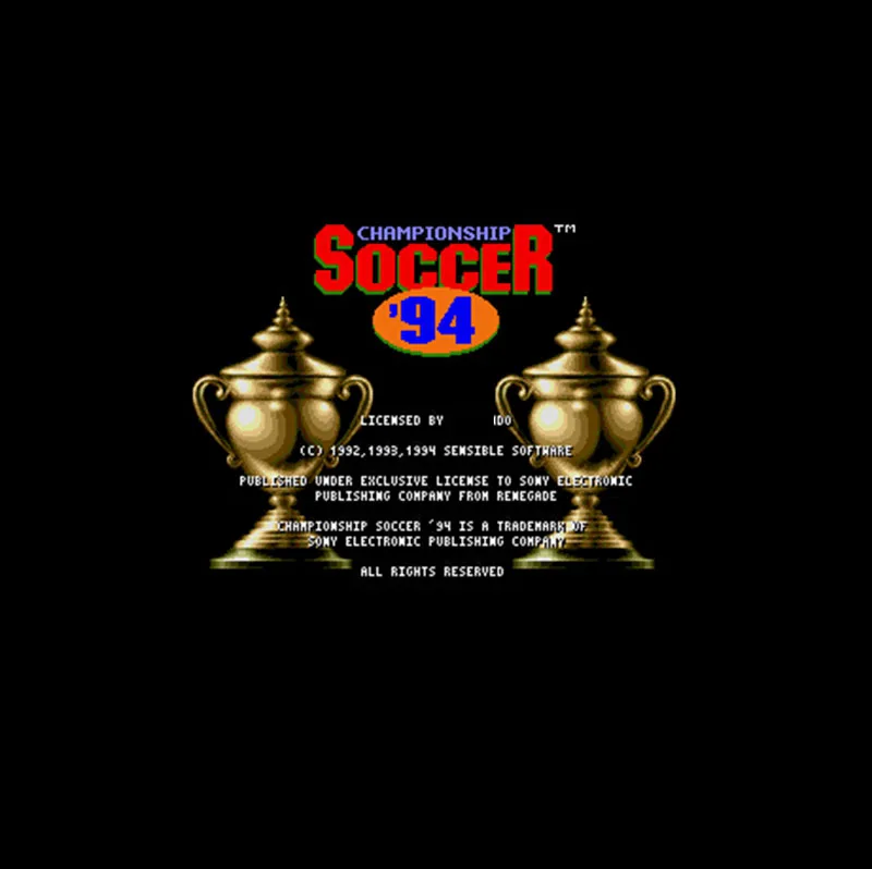 Чемпионат по футболу ➔ NTSC Версия 16 бит 46 пин большая серая игровая карта для