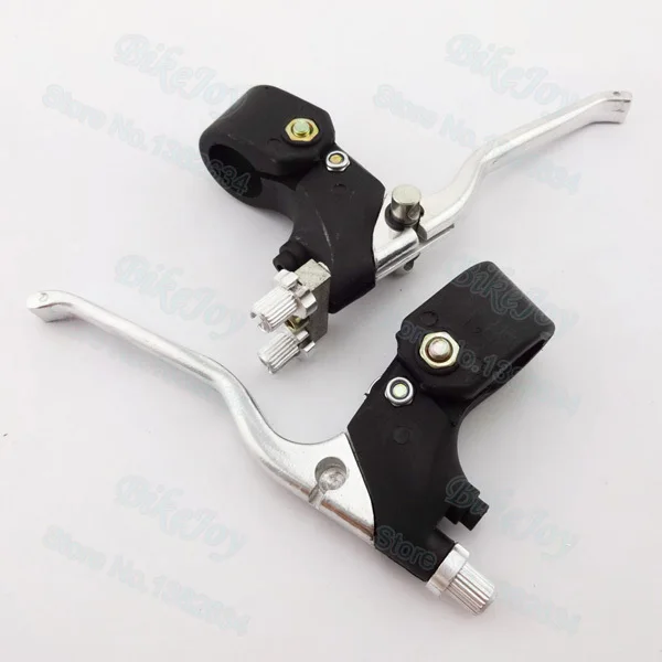 Right Dual Brake & Left Brake Lever Chrome for 47cc 49cc 2 Stroke Mini
