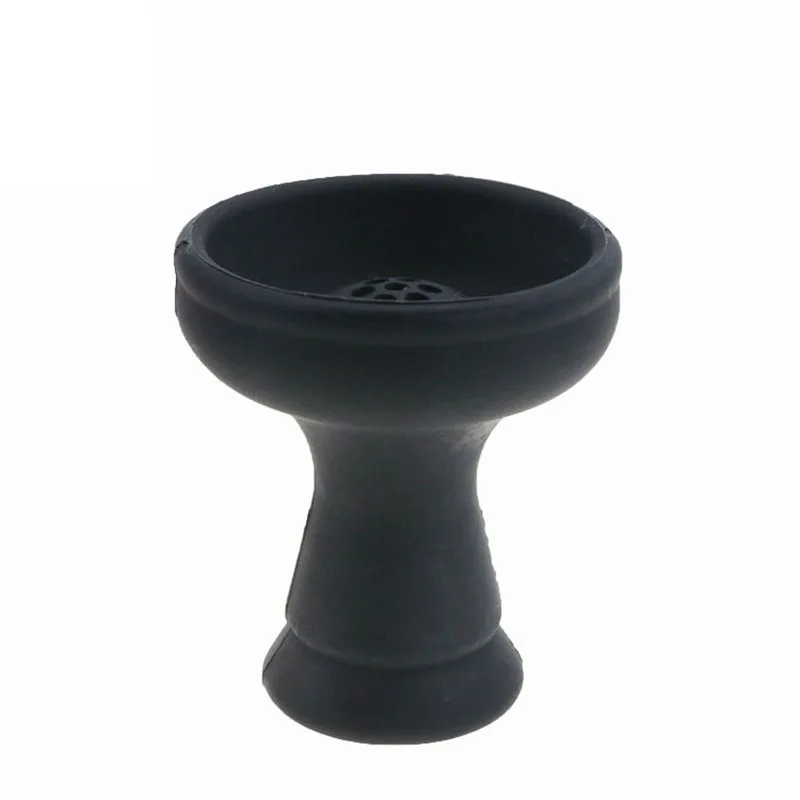 1 шт Круглая Пористая форма семь отверстий кальяна силиконовая чаша аксессуары для кальяна - Цвет: Black