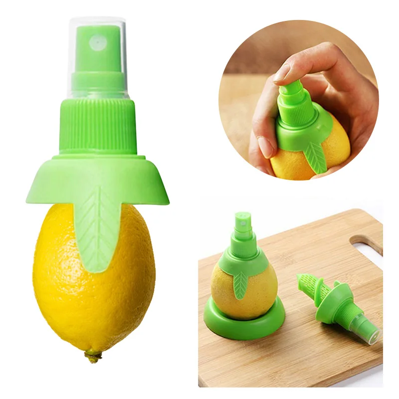 2Pcs/set Kitchen Orange Lemon Sprayer Fruit Juice Citrus Spray Fresh