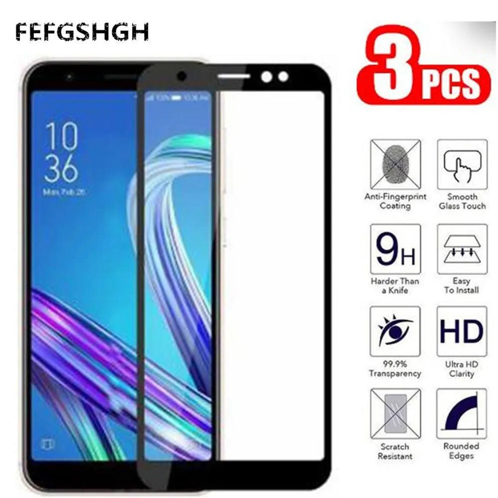 

Tempered Glass for ASUS ZenFone Max Pro M1 ZB602KL ZB555KL Full Screen Protector for Asus Zenfone 5 ZE620KL Protective 9H Glass