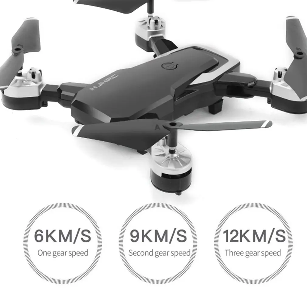 

J28 Foldable 2MP/5MP Wifi FPV RC Drone 4 Channels Altitude Hold Gesture Photo/Video RC Quadcopter Drone With 2PCS Batteries