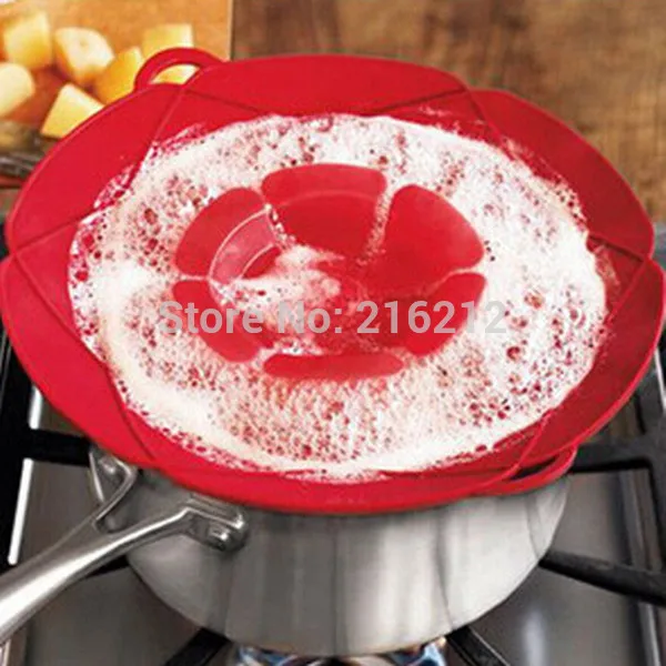 Многофункциональная силиконовая Крышка Пробка для разлива силиконовая крышка для сковорода для готовки инструменты Цветочные кухонные принадлежности 23,5 см