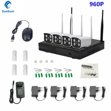 1.3MP Открытый Wi-Fi системы водонепроницаемый 960 P Wi-Fi камера комплект с 4CH Беспроводной NVR комплект Plug And Play P2P CCTV система 1 ТБ HDD