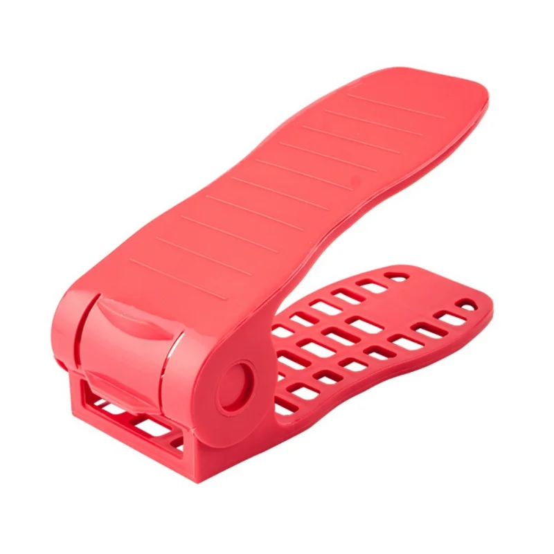 New 4 Level Adjustable Shoe Slots Organizer Dual layer Space Saver Shoe