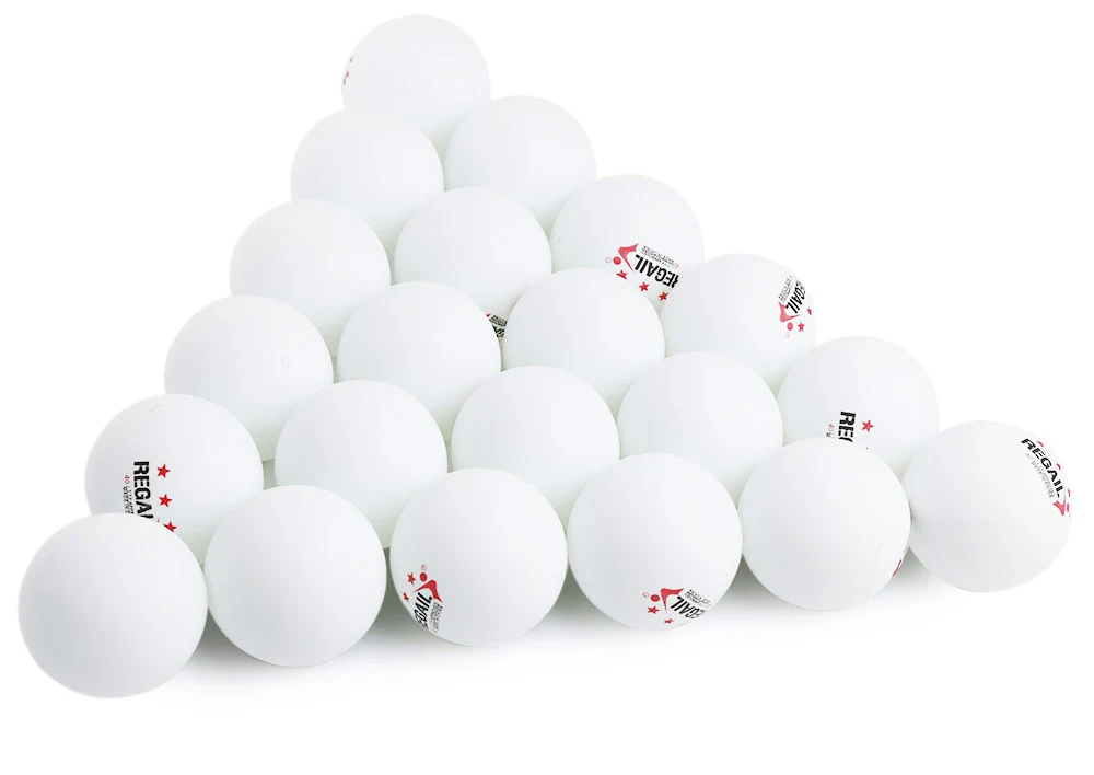 REGAIL 60 Counts 3-star Practice Table Tennis Ping Pong Ball for Advanced Training