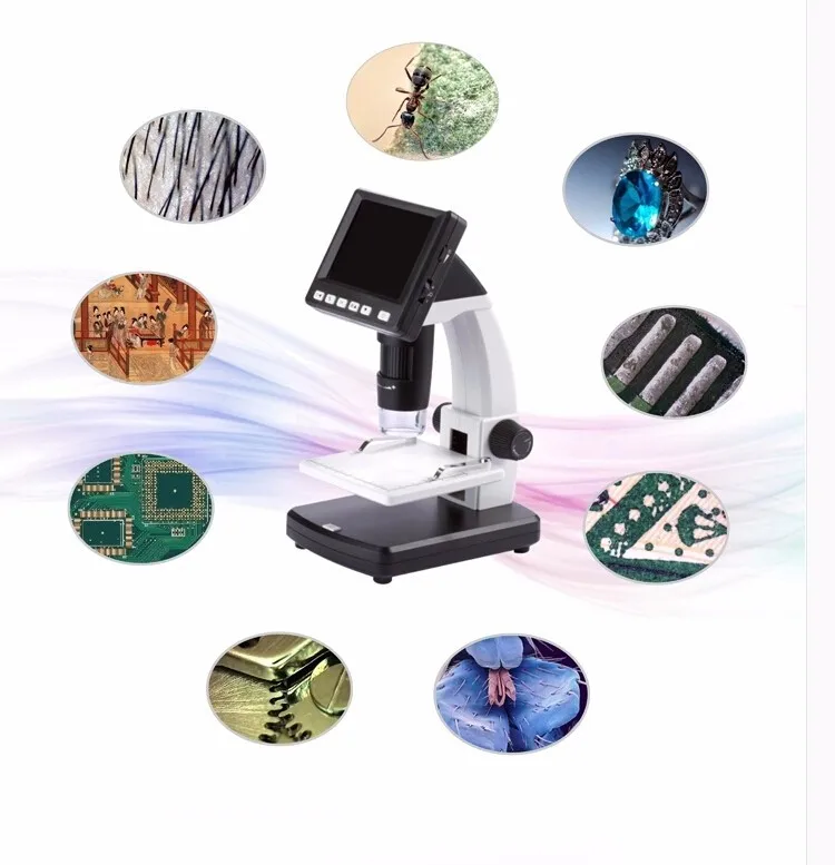 

3.5" Stand Alone LCD 500xx 5M industrial Digital Microscope screen stereo with Photo/Video Measurement Battery Powered