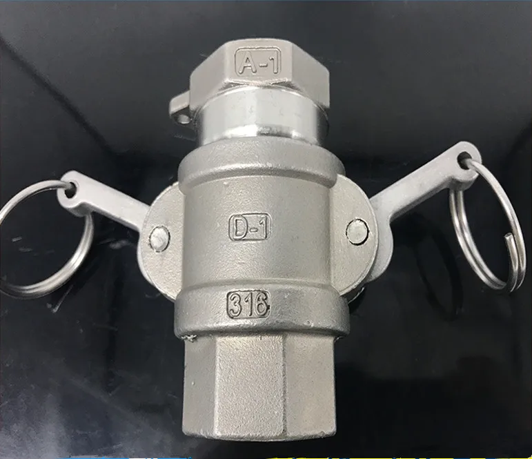 

Quick connect Tail Barb 304 Stianless Steel Type D+A Socket Camlock Fitting Cam and Groove Coupler internal thread joint