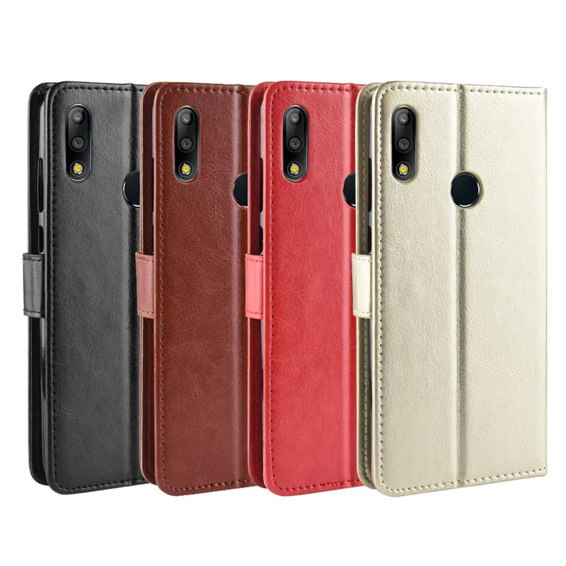 Для Asus Zenfone Max Pro (M2) ZB631KL чехол бумажник с откидной крышкой из искусственной кожи