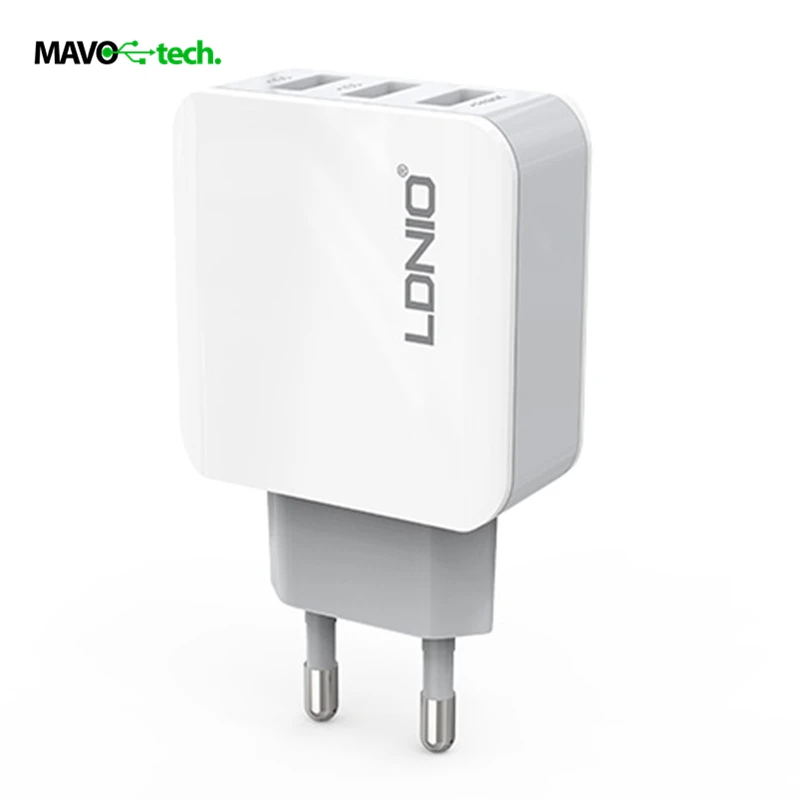 LDNIO Fast Charging Wall Charger EU Plug 3 USB 3.1A Charger Phone Adapter for iphone 5/6/7 ipad for Samsung LG
