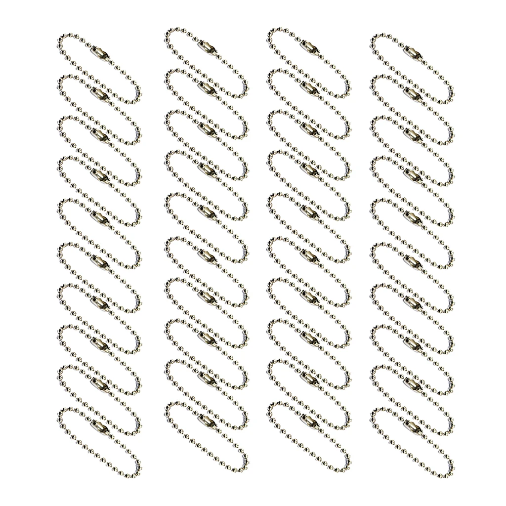 40 Pieces Fashion Ball Chain Necklace Key Chains DIY Jewelry Making Finding | Украшения и аксессуары