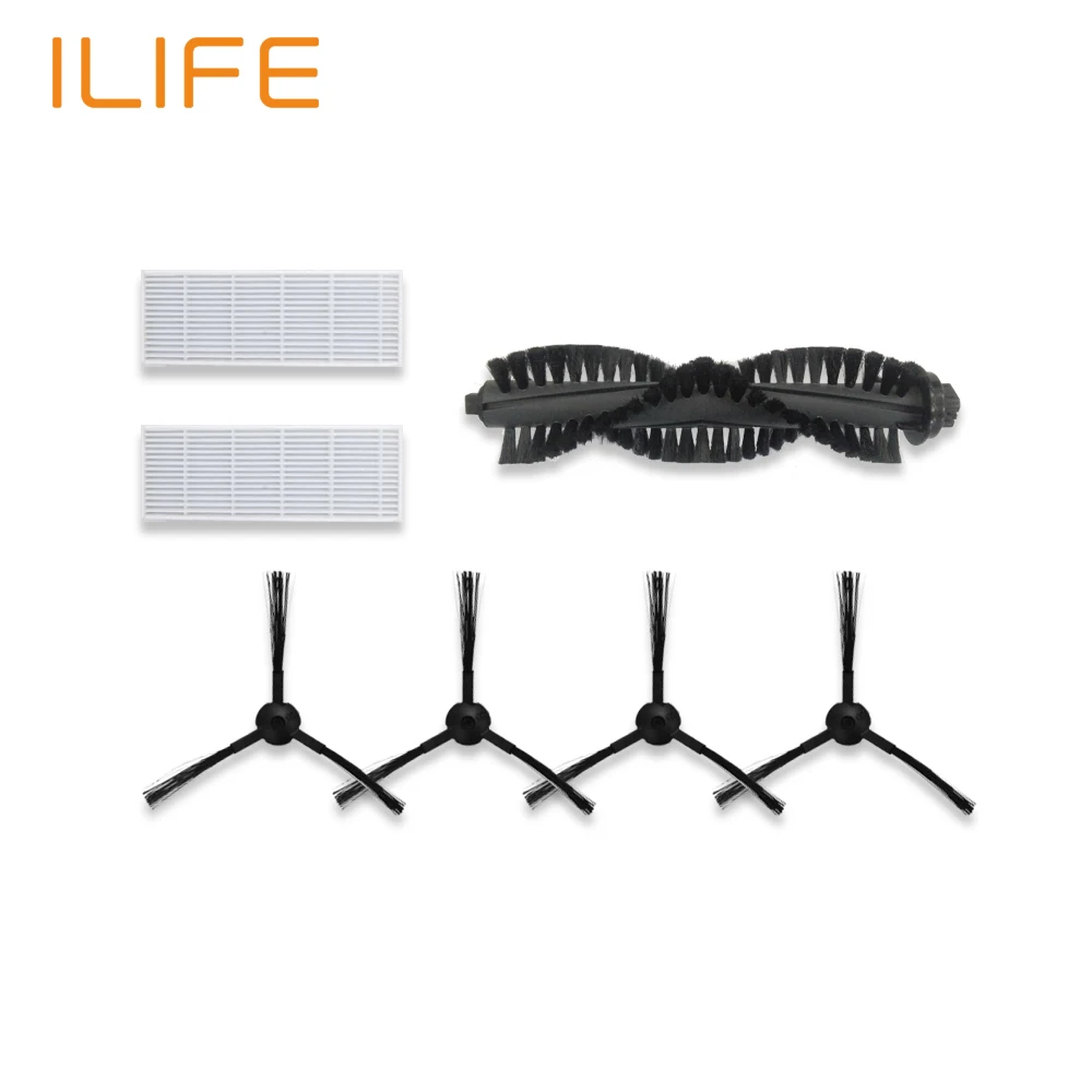 Replacement Kits for ILIFE A4 A4s Robot Vacuum-HEPA Filter Side Brush | Бытовая техника