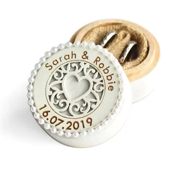 

Personalised Wedding Ring Box, Custom Ring Bearer Box, Proposal Engagement Box Wedding Gift Valentines Gift