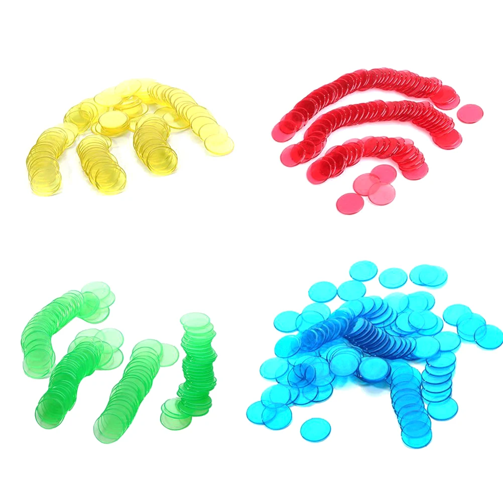 400 шт. 3/4 дюймовые игровые карты бинго профессиональные карты бинго чипы для азартных игр аксессуары пластиковый бинго маркер бинго Juego