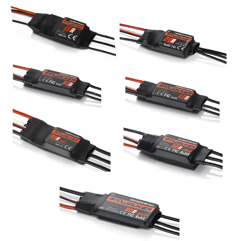 Hobbywing Skywalker 12A 15A 20A 30A 40A 50A 60A 80A ESC контроллер скорости с UBEC для радиоуправляемых FPV
