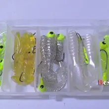 20 Мягкая приманка для рыбалки приманка Мормышка крючок+ набор приманки