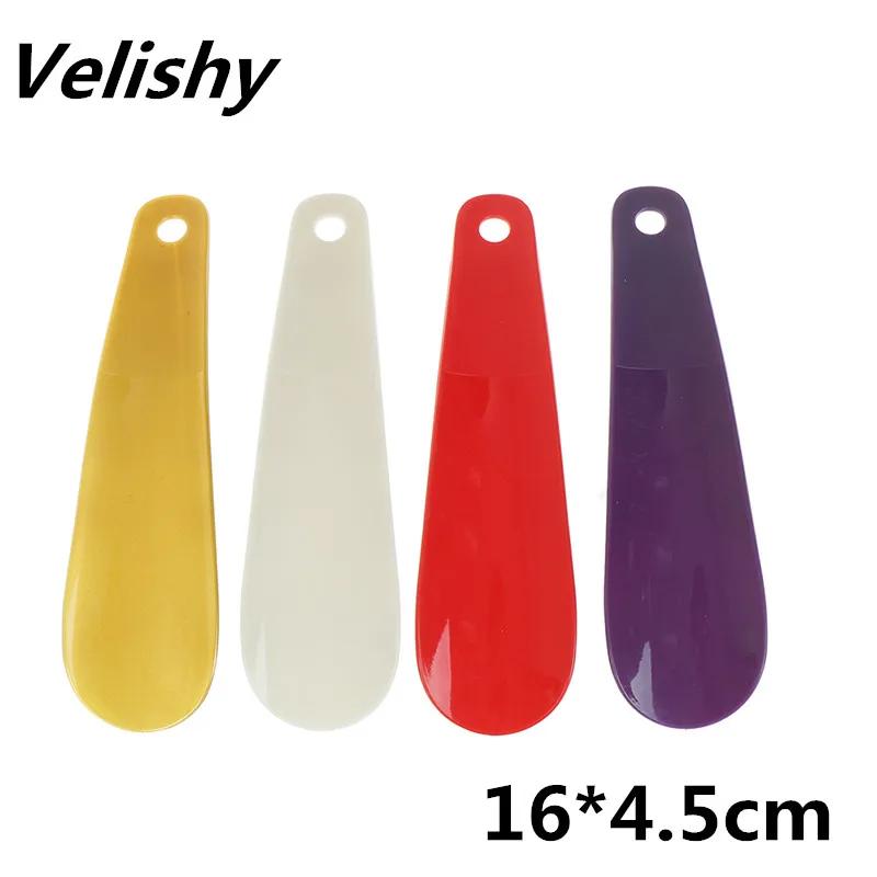 1Pc 16cm Spoon Shape Shoe Horns Plastic Shoe Horn Professional Shoehorn Flexible Shoe Lifter