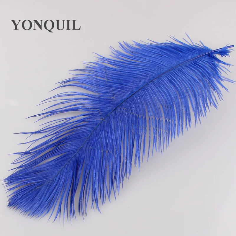1"-12"/25-30 см страусиные перья платья с блестками для свадебной части украшения 12 цветов 100 шт./партия - Цвет: Синий