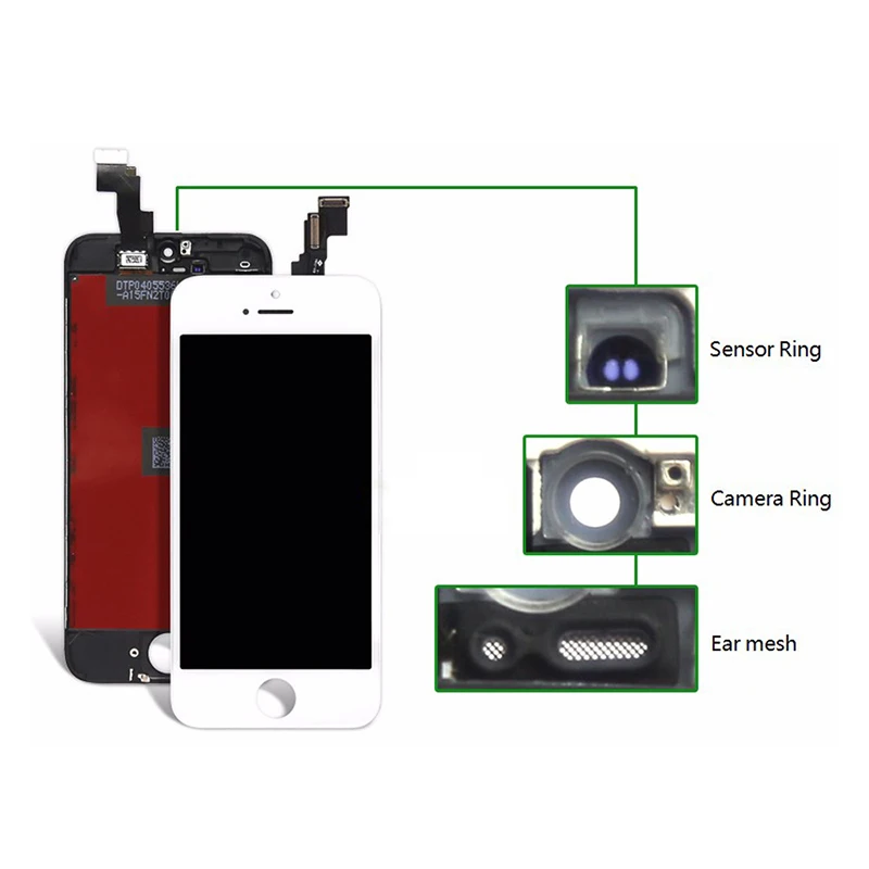 10 шт. ЖК-дисплей для качества AAA для iPhone 5 5c 5S SE ЖК-сенсорный экран в сборе бренд