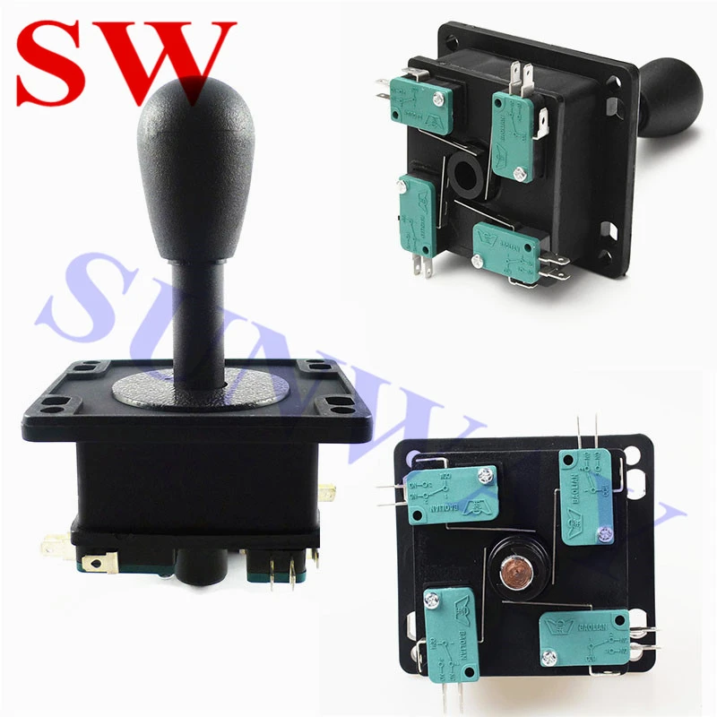 2PCS High Quality BAOLIAN Joystick/Arcade Joystick 4 / 8 Way Spanish /American joystick wtih Black Balltop For ARCADE JAMMA GAME