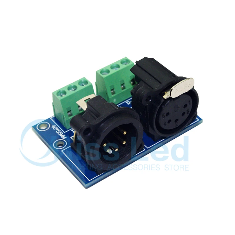 3pin терминальный адаптер 5 pin XLR 3 P до core | Лампы и освещение
